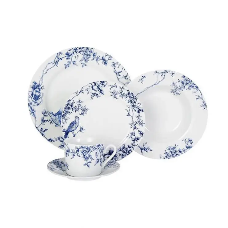 Guangzhou tableware supplier promotional items custom decorative wedding decorations porcelain dinnerware