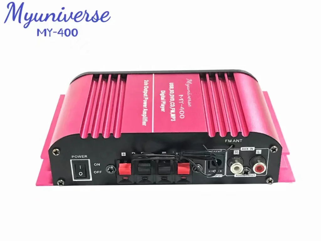 Professional Mini Amplifier with 2 Channel for Motorcycle