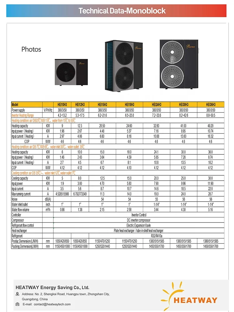 20kw high temp 75 degree high temperature air source heat pump for room heating