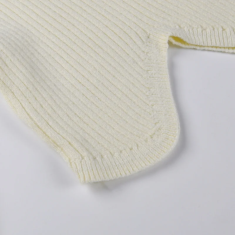 2022 Spring Basic Round Neck Long Sleeve Shirt Drop Shipping Plain Color Knitted Top