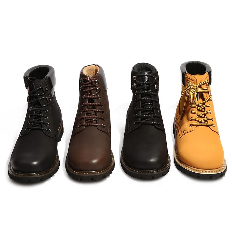 
Hot sale classic design multi-colored protect hiking man leather ankle boots 