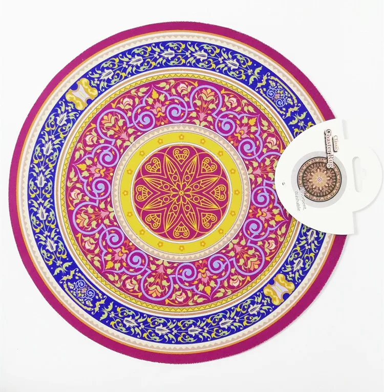 Дешевый коврик для мыши в восточном стиле с логотипом под заказ, коврик для стола в персидском стиле