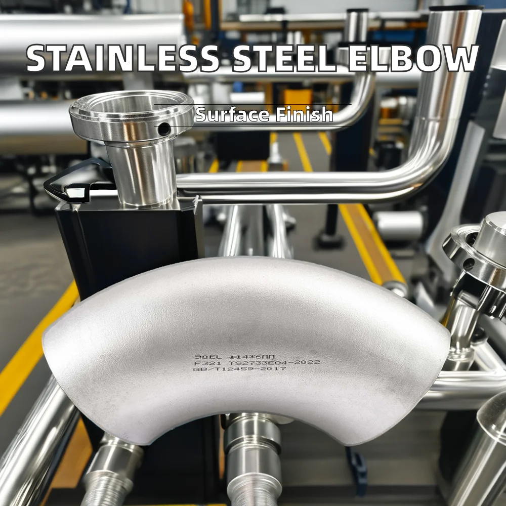 2205 304 316L 347L 904L Stainless Steel Sch40 CS LR/SR 45/90 Degree A234 WPB Seamless Elbow Pipe Fitting 3 1/4 Inch Min. 1 Piece