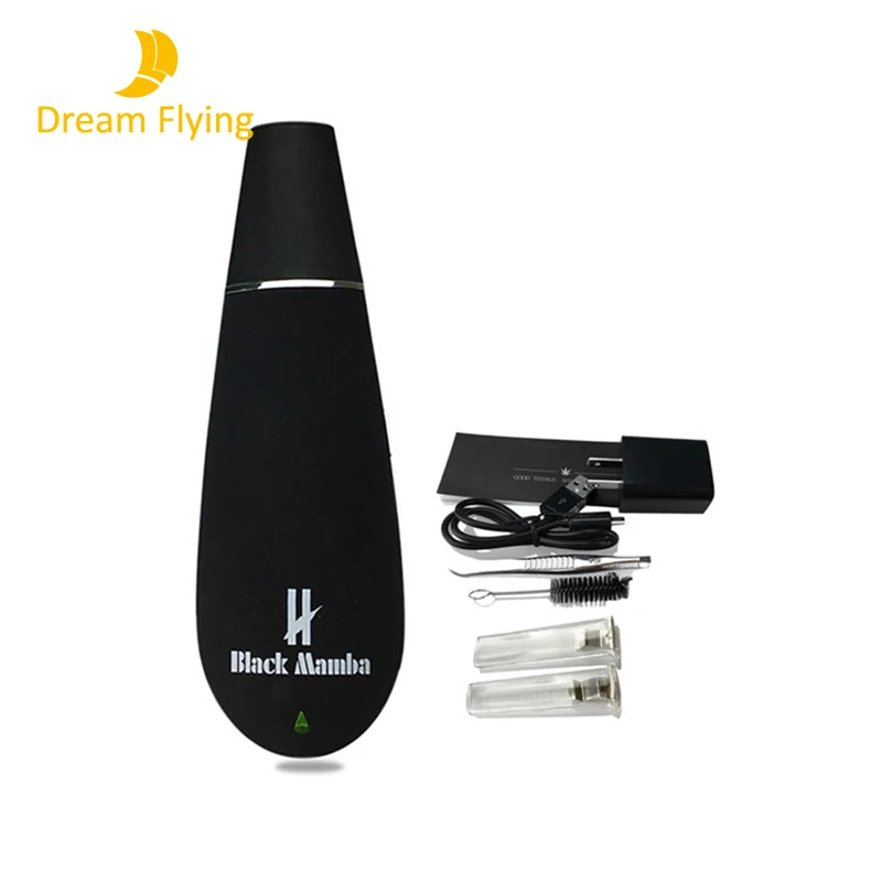 
2019 Best selling herbal vaporizer vape BLK 1600mah ceramic dry herb vaporizer black Mamba 