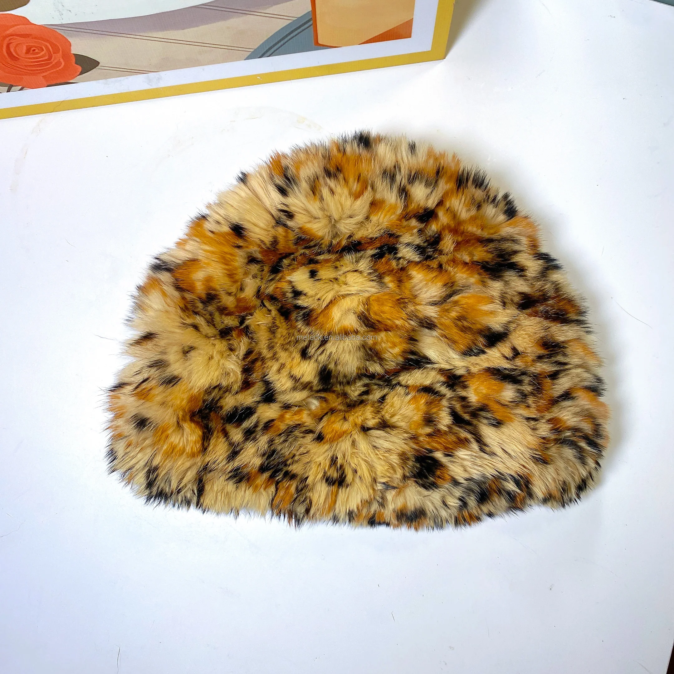IC-KHR FUR WINTER Hot Sale Rabbit fur hats for women In Winter Female Knitted Warm Hat