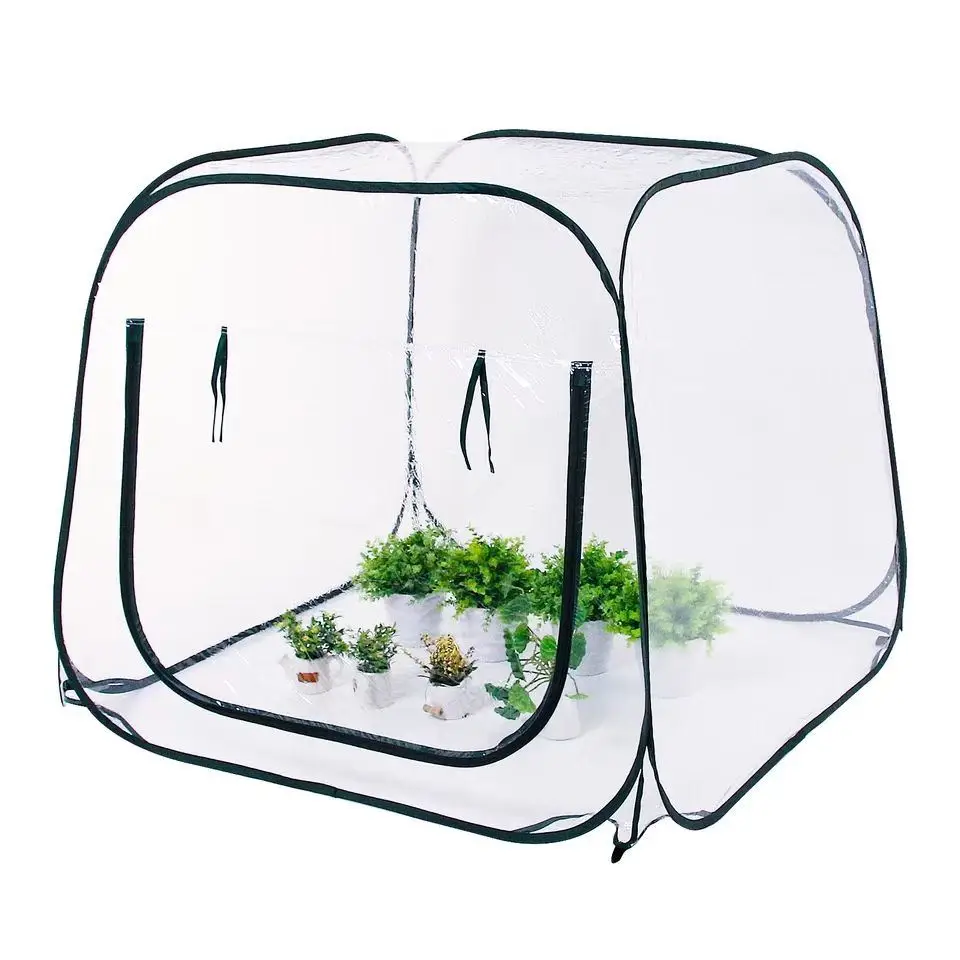Pop up мини теплица/поли Cloche с высоким коэффициентом пропускания ПВХ Крышка экрана для фруктов и овощей