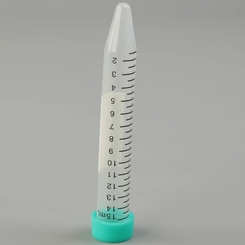 10Ml 50Ml Laboratory Disposable Plastic Conical Centrifuge Tubes With Clear White Graduation