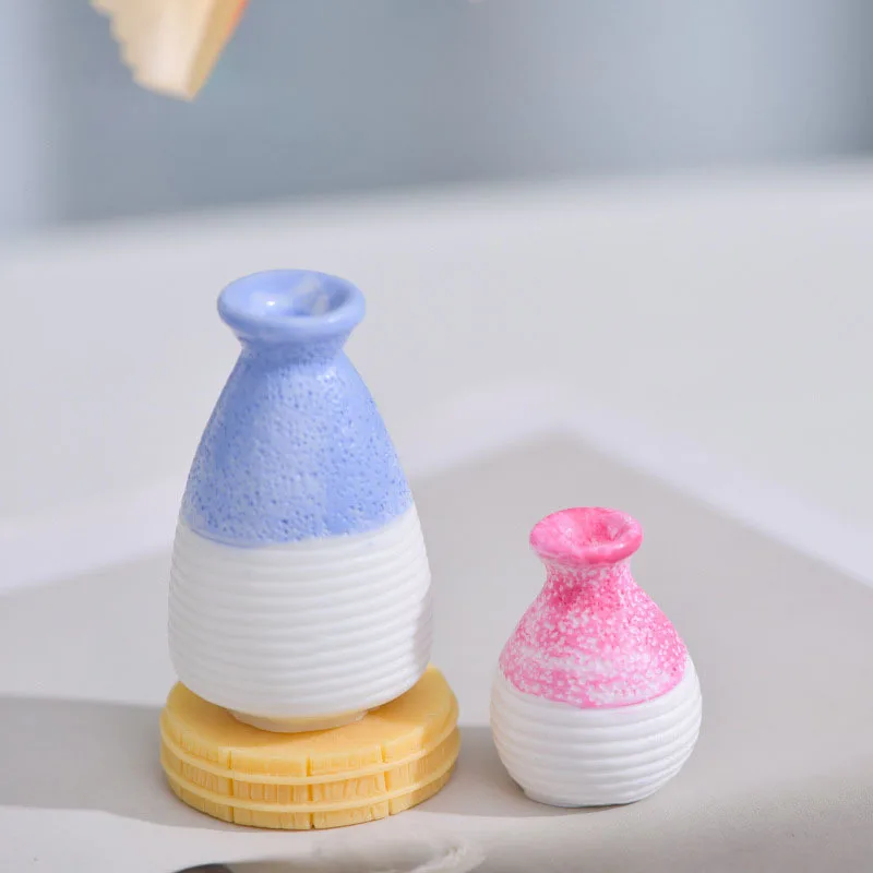 Simulation Creative Mini Vase Miniature Doll Micro Landscape Decoration DIY Resin Craft Model