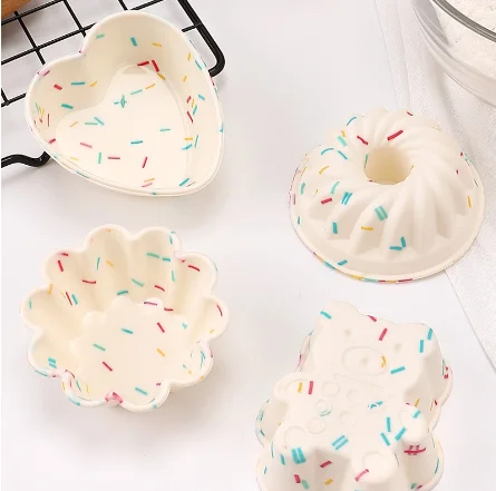 Food grade  shape Baking Tools Cuppack Muffin DIY Silicone Cupcake Baking Molds