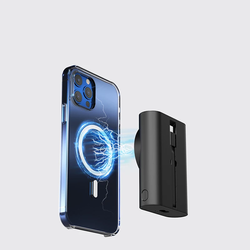 3-in-1 detachable magnetic power bank 5000mAh wireless charger suitable for watches mobile phones and headphone chargers