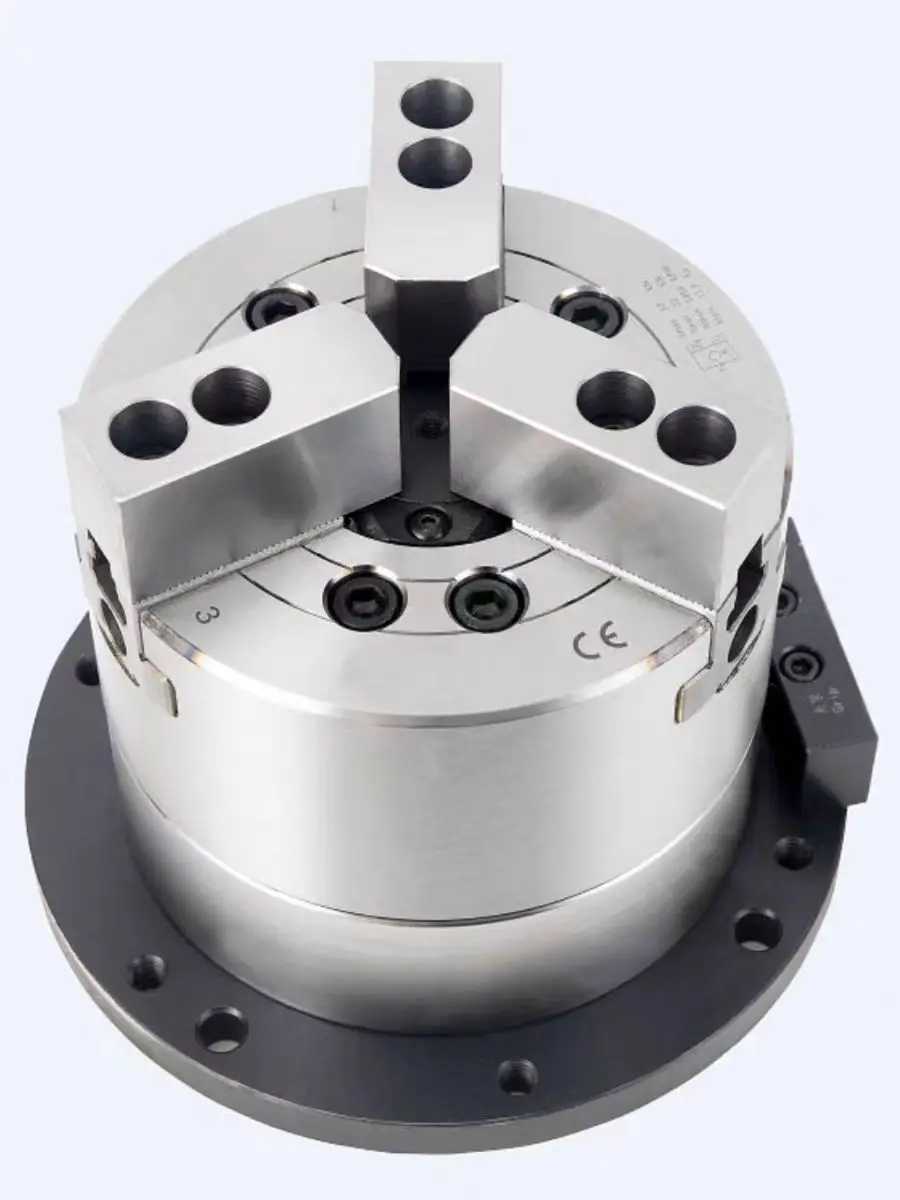 Lathe high precision oil pressure hydraulic chuck three-jaw hollow 6 inch 8 inch 10 inch 12 inch