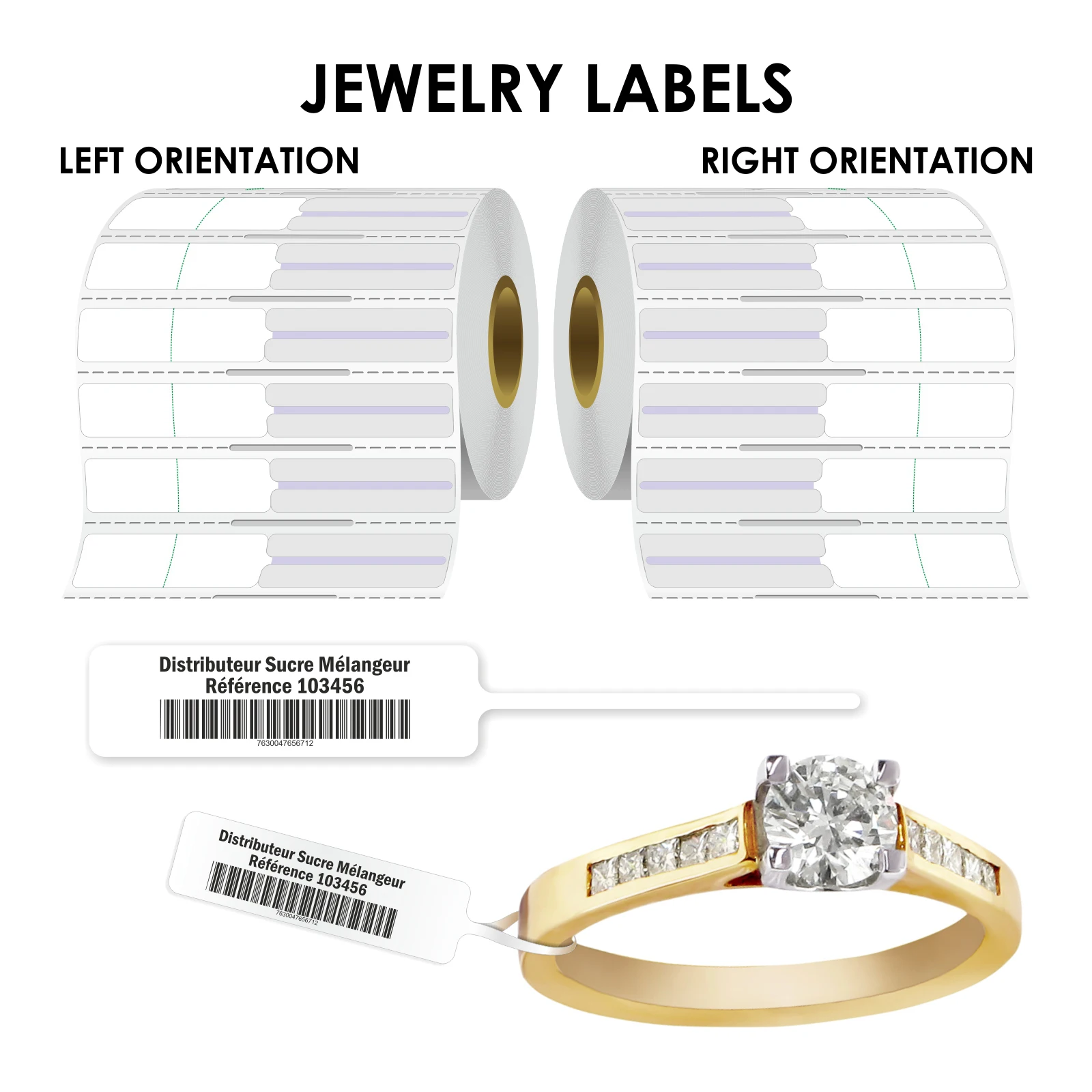 Hot selling uhf rfid Jewelry label tag for Jewelry management