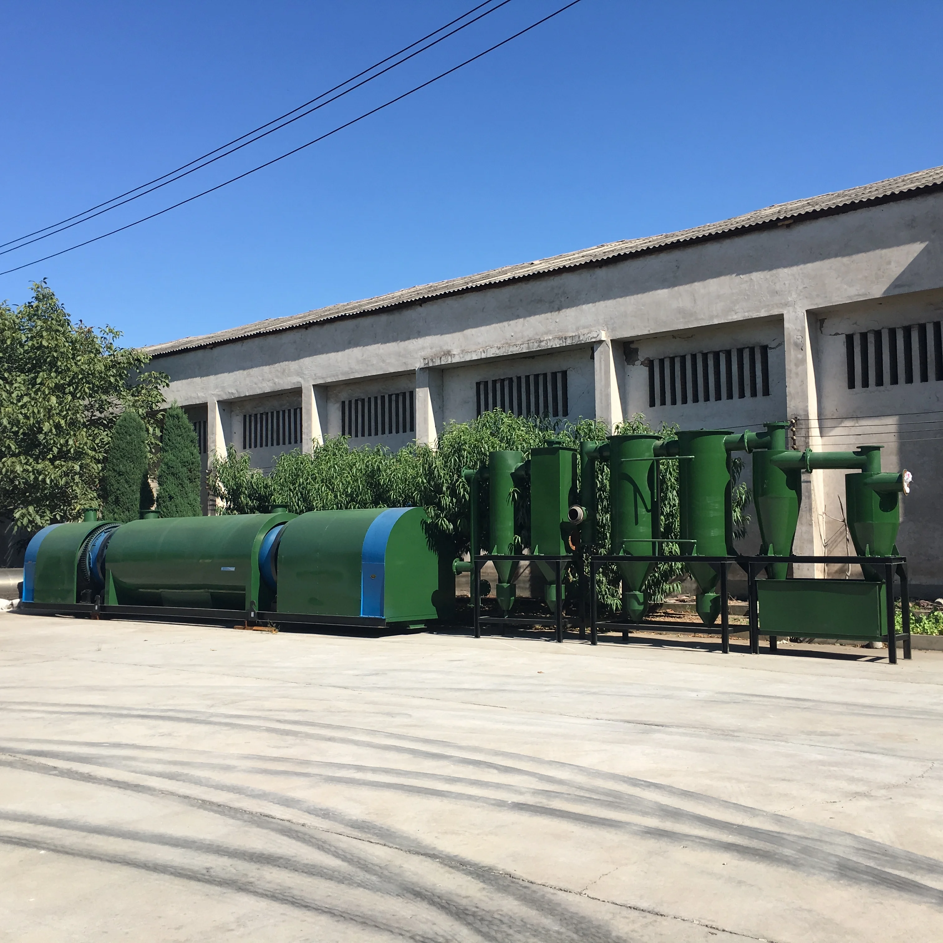 High efficiency furnace to produce rice husk