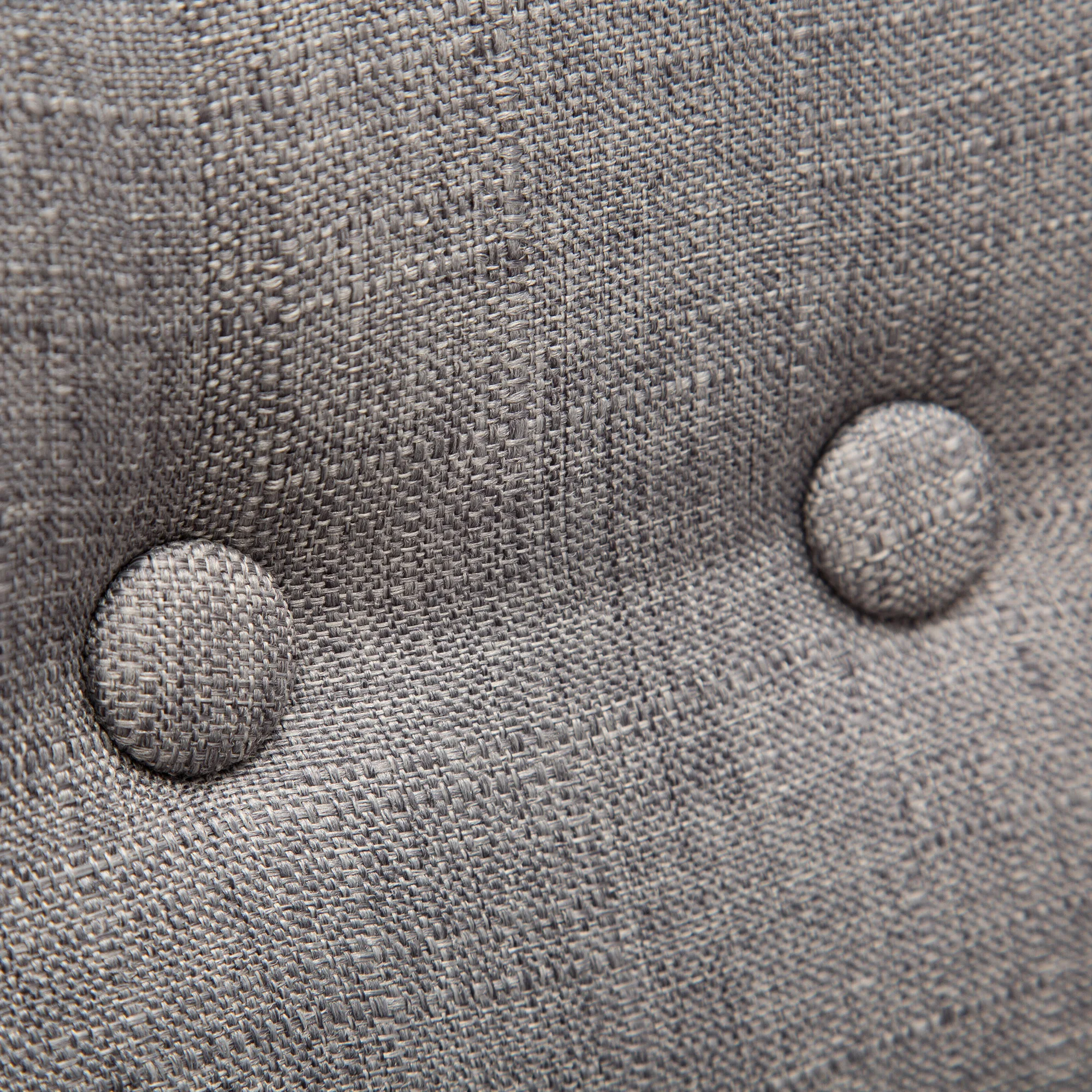 
Round Back Fabric Upholstery Dining chair with Button Tufting, Leisure Chair, 2PCS 