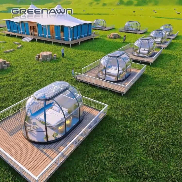 Starry Sky Cabin House PC Home Dome Transparent Bubble Dome Tent For Dining House/Cafe/ Resorts/ Villas/ Camping