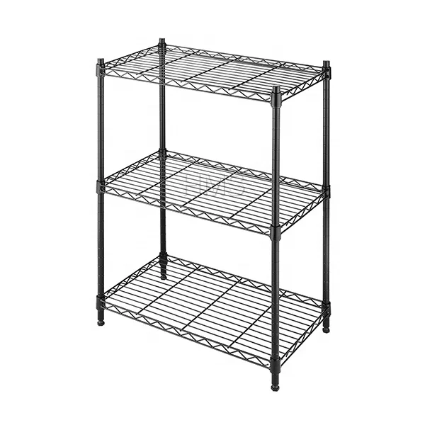 Heavy Duty Powder Coated Metal Storage Wire Shelf Chrome Wire Rack Shelving