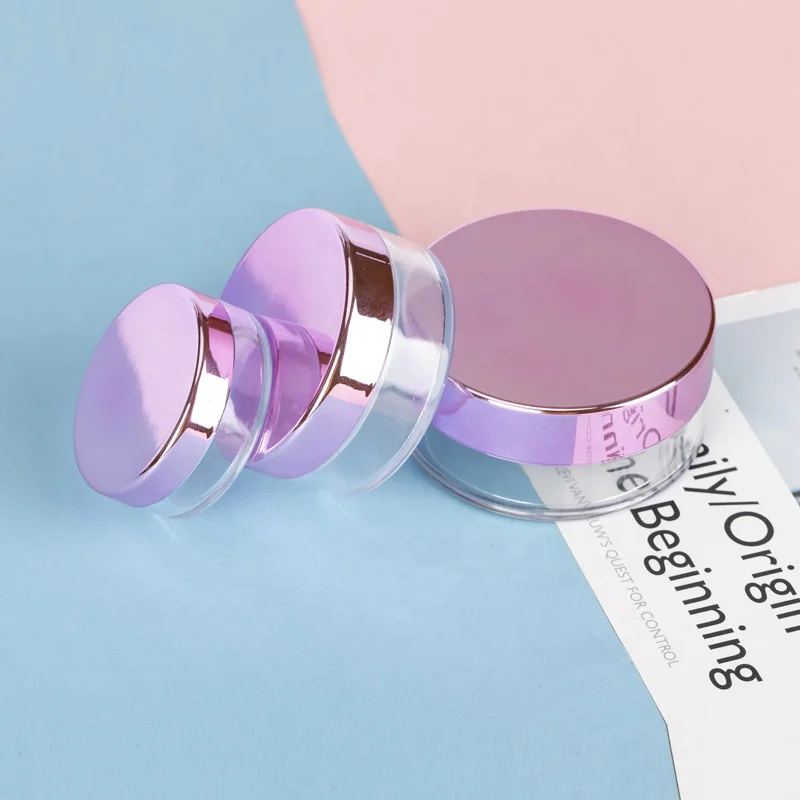 3g 5 г, 10 г, 20 г, 30 г, розовой крышкой баночка для порошковой пудры с сифтером, с изображением для Минеральная рассыпчатая пудра горшок