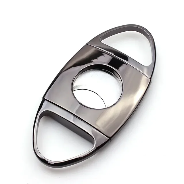 Stainless steel Cigar Cutter Custom Logo V Luxury Set