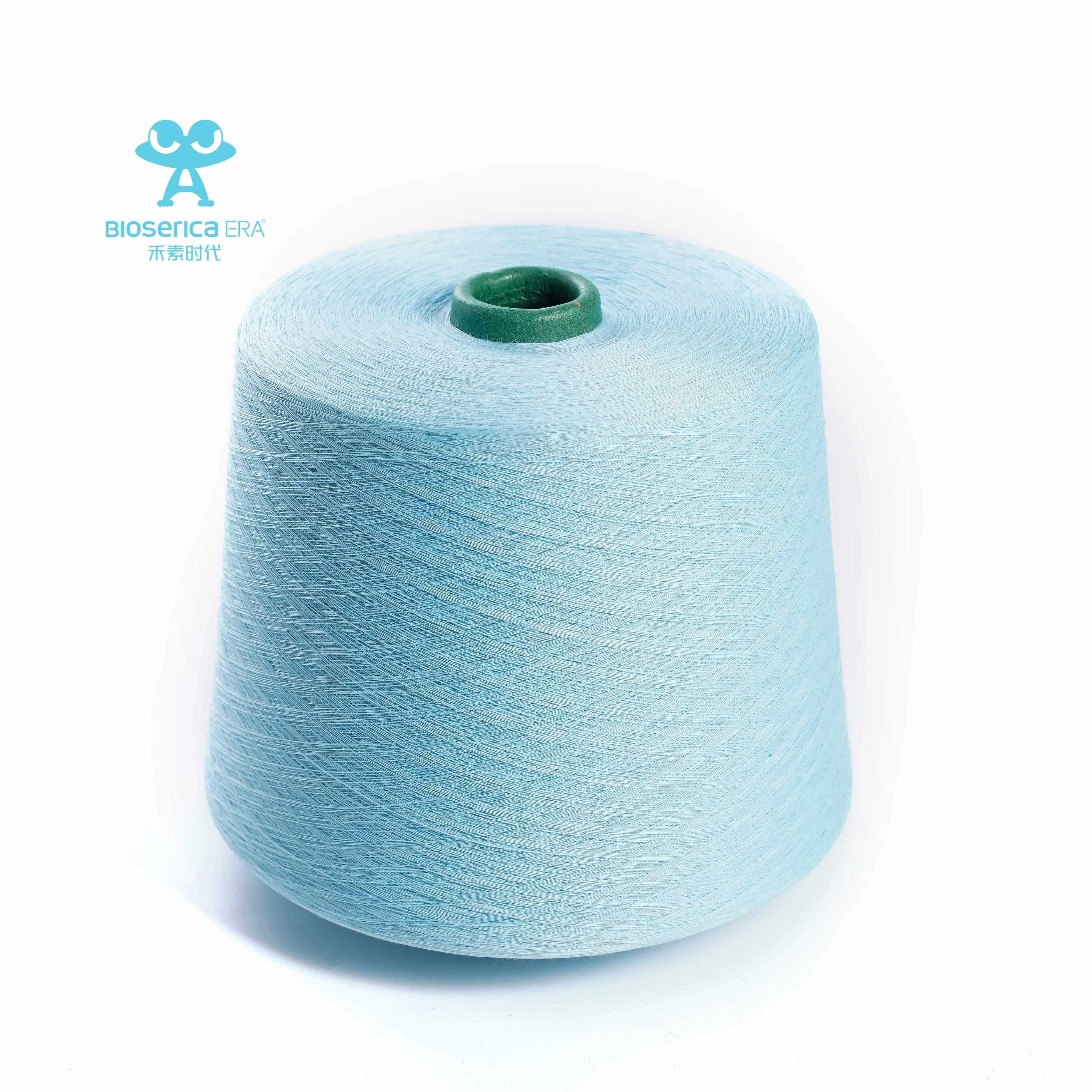 Bioserica Era 30 compact combed 100 cotton yarn mc 100pct cotton carded no waxed yarn wholesale cotton cone yarn