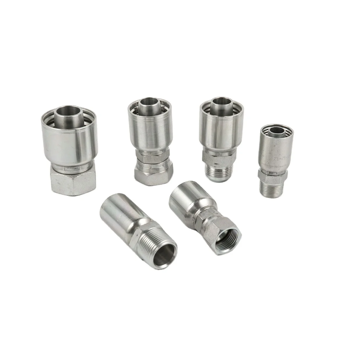 JAZZY Interlocking Ferrule BSP BSPT JIC ORFS Stainless Steel Hydraulic Hose Fitting Female Metal Banjo