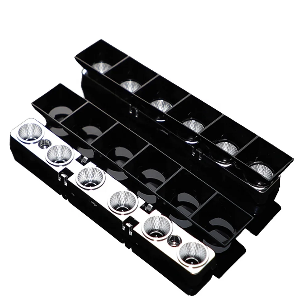 6 in 1 3030 3535 PC PMMA Led Stripe Integrated Lenses Optical Focus Led Linear Light Reflector Lens Set w/ PCB Anti Dazzle Cover