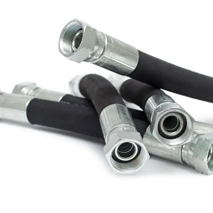 China manufacturer Oil Resistant High Pressure 1sn 2sn Hydraulic Hoses And Fittings
