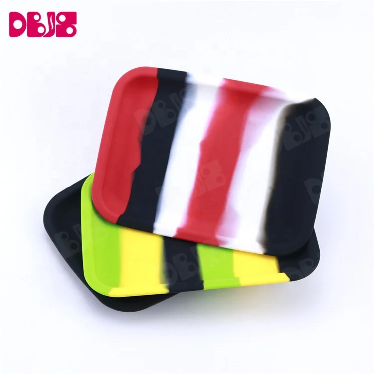 
Non Stick Silicone Trays Weed Accessories Rolling Tray Smokeshop Tobacco Cigarette Tray For Smoking 