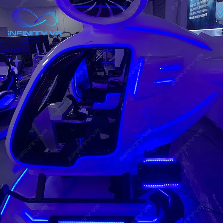 Новый дизайн Vr симулятор полета Вертолет 9D кабина 360 самолета Виртуальная реальность игра летающий стул