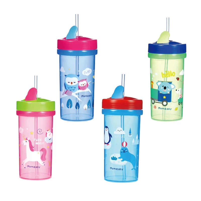 Детская тренировочная чашка с мультяшным дизайном 400 мл