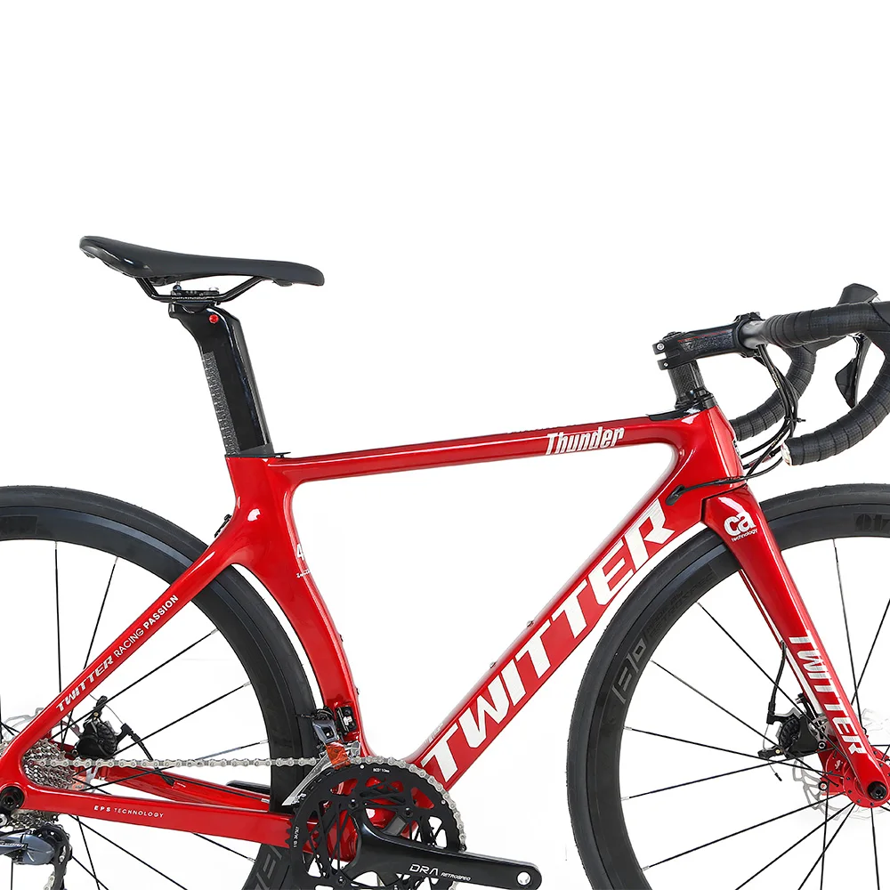
Twitter Bicicleta 105/R8000-22S Carbon Road Bike Thunder Disc Road Bike 700C Wheel Racing Bike Bicycle 