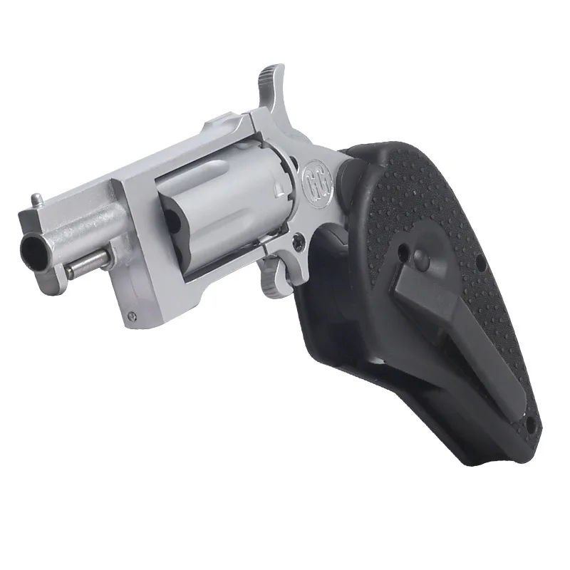 2024 Wholesale New Arrival Alloy Double Foldable Revolver Model Toy For Kids Toy Soft Bullet Gun Mini Model Gift