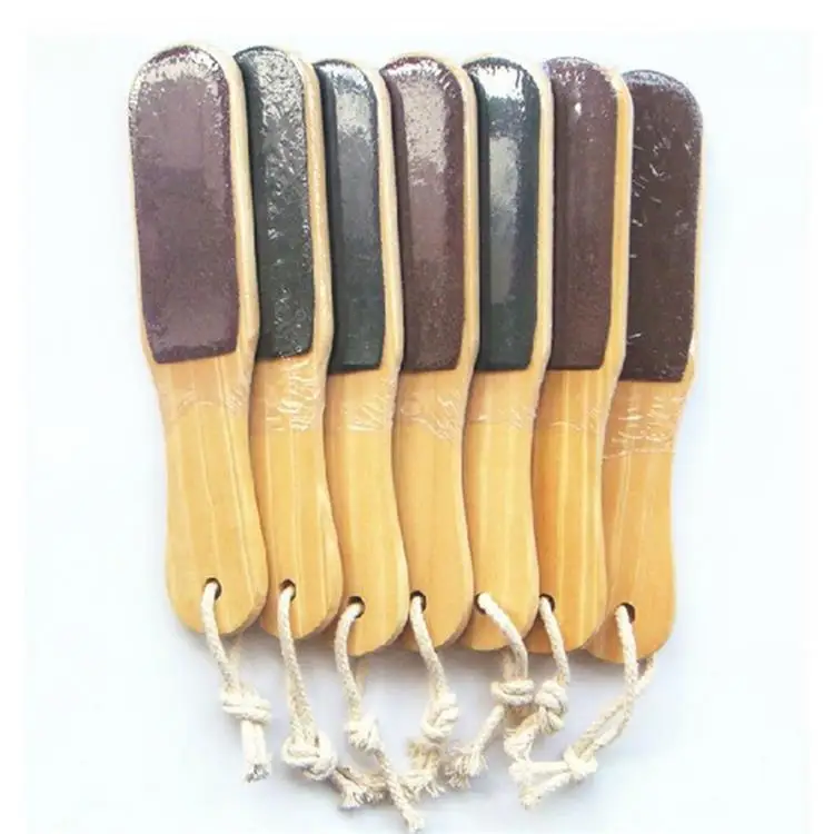 Double-sided pedicure sandpaper foot file Feet Dead Skin foot file wooden Pedicure Foot Tools