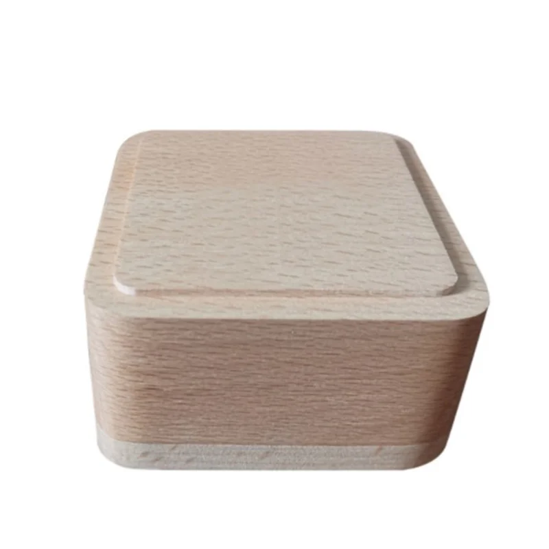 Environmentally friendly creative  simple beech jewelry gift box Wooden wedding ring box