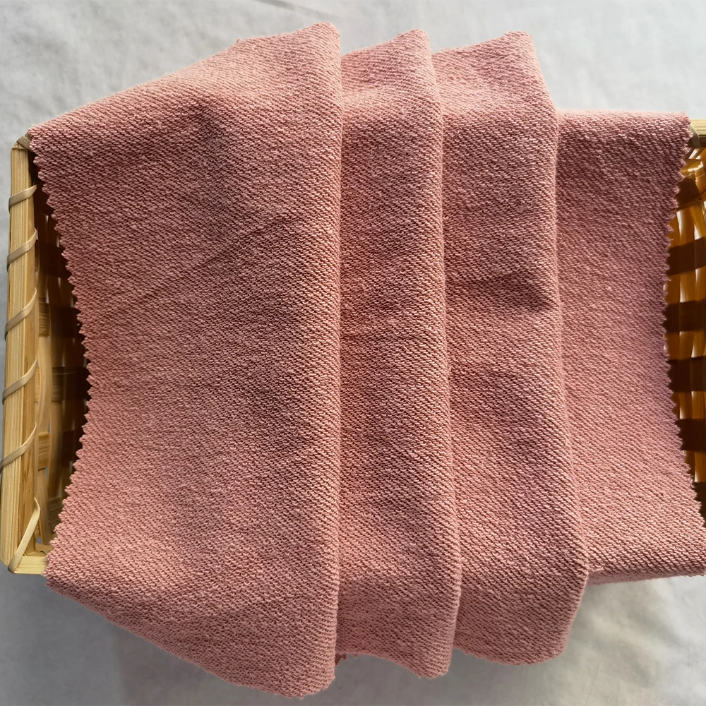 Плотная махровая ткань для свитера из чесаного хлопка, теплая ткань для спортивной одежды на осень и зиму