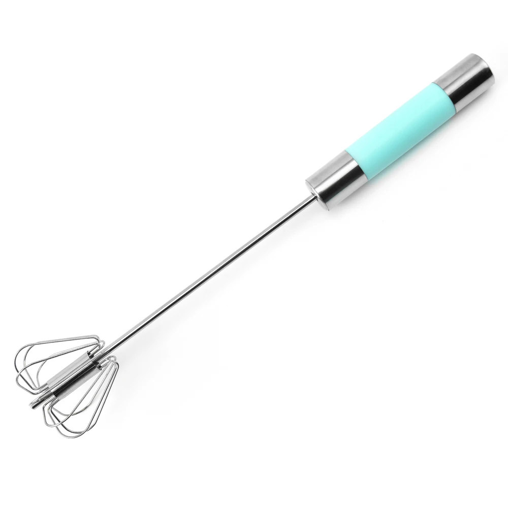 Kitchen semi-automatic mixer egg beater stainless steel egg whisk Manual Hand Mixer Self