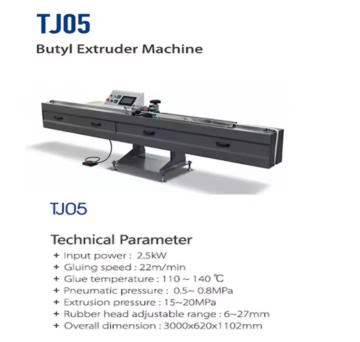 Butyl extruders are sold on the market