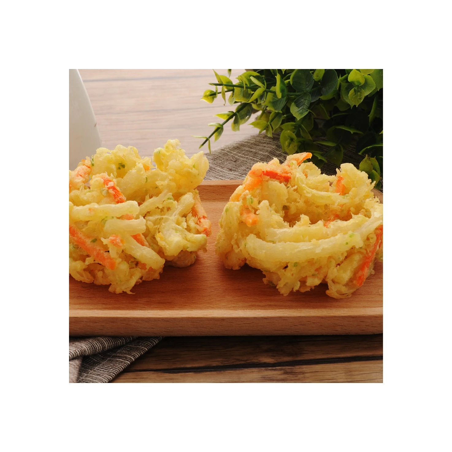 Deep-fried Instant Food Frozen Vegetarian Cooking Crispy Tempura Vegetable Pie 60g Delicious Instant Food Pie