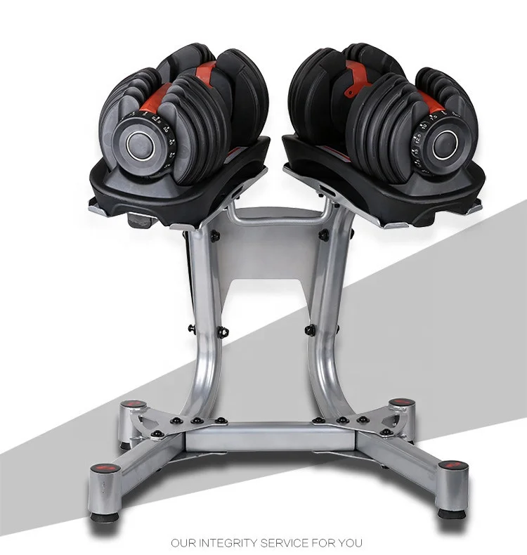 gym household adjustable dumbbell set 24kg/52.5lbs adjustable dumbbell holder
