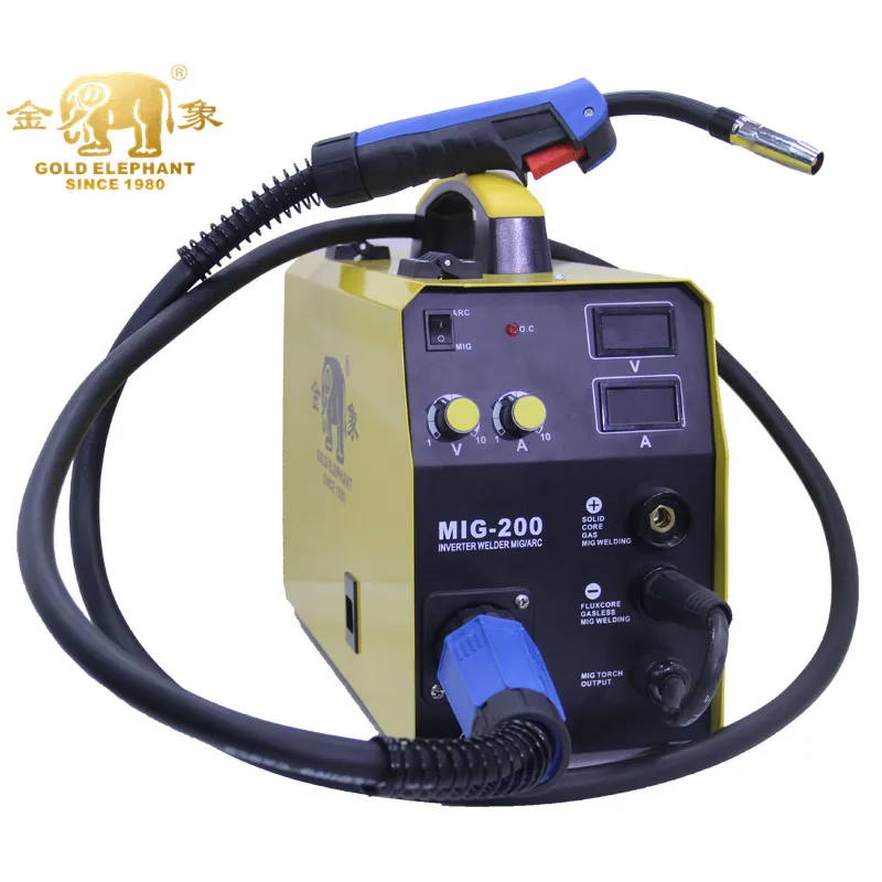  Сварочный аппарат GOLDEN ELEPHANT MIG 200 3 в 1 сварочный А mig-igbt inverter co2