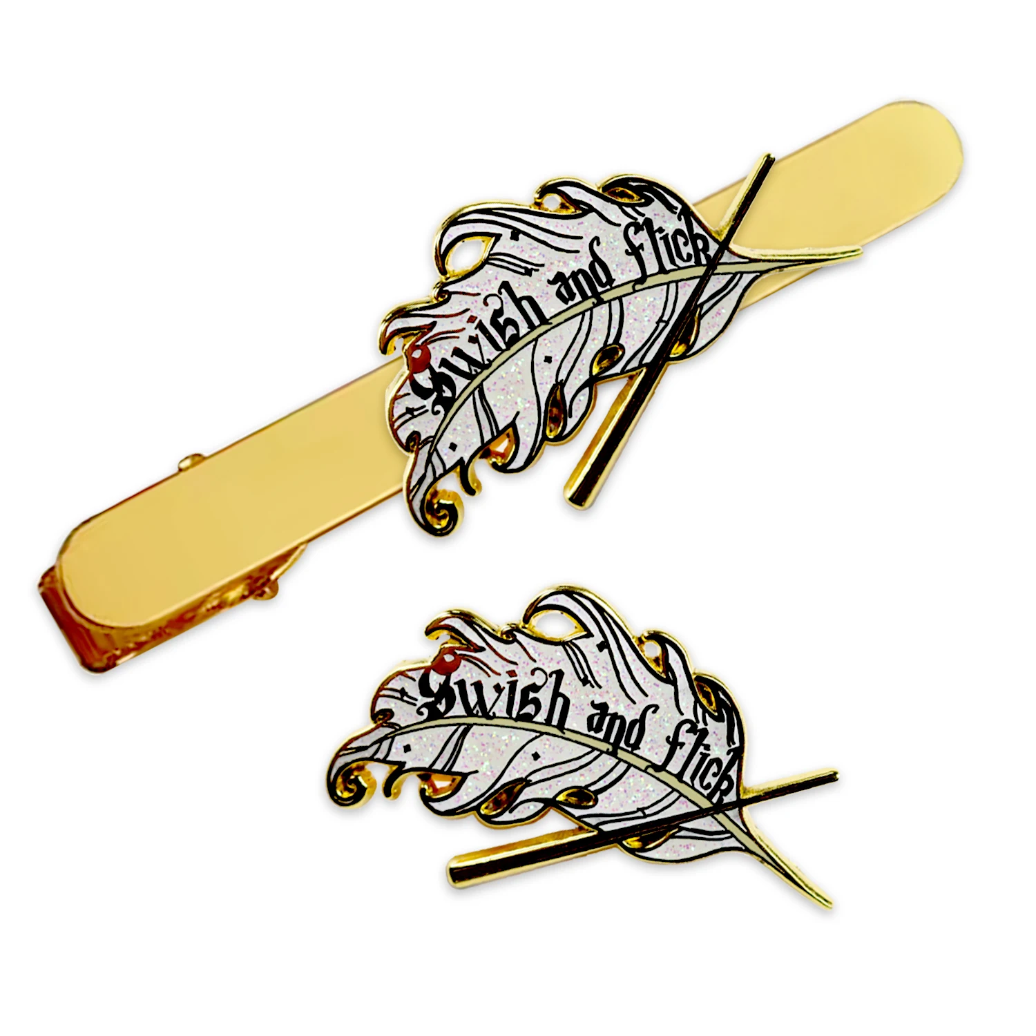 luxury custom metal copper gold silver neck logo animal tie pins clip for men