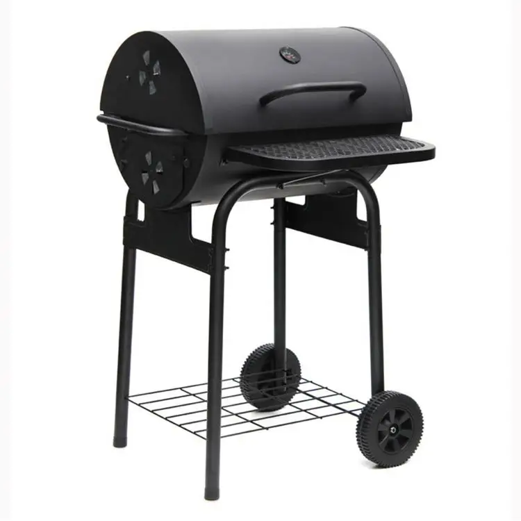 Back yard backyard gatherings beaches family reunions durable Black Barrel Charcoal Grill