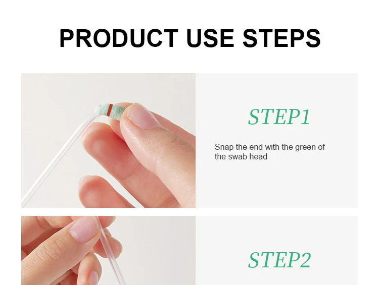 High Quality Double Head Makeup Eye Cleaning Remover Cotton Bud Makeup Remover Liquid Filled Cotton Swab