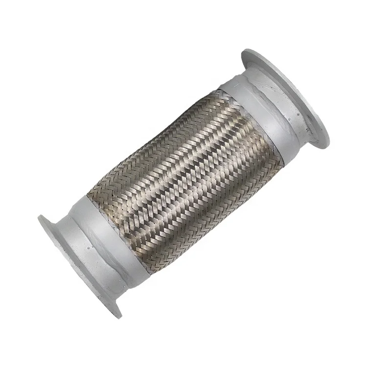 Factory price Stainless Steel Exhaust Flexible Pipe DZ95259540018 For Shacman M3000 Truck Parts Weld Flex Joint Tube with clamp