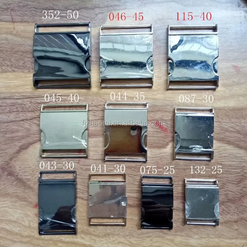 Customized logo15mm 20mm  25mm 32mm 38mm 50mm  belt webbing quick release buckle lock I inch heavy duty metal tactical buckle