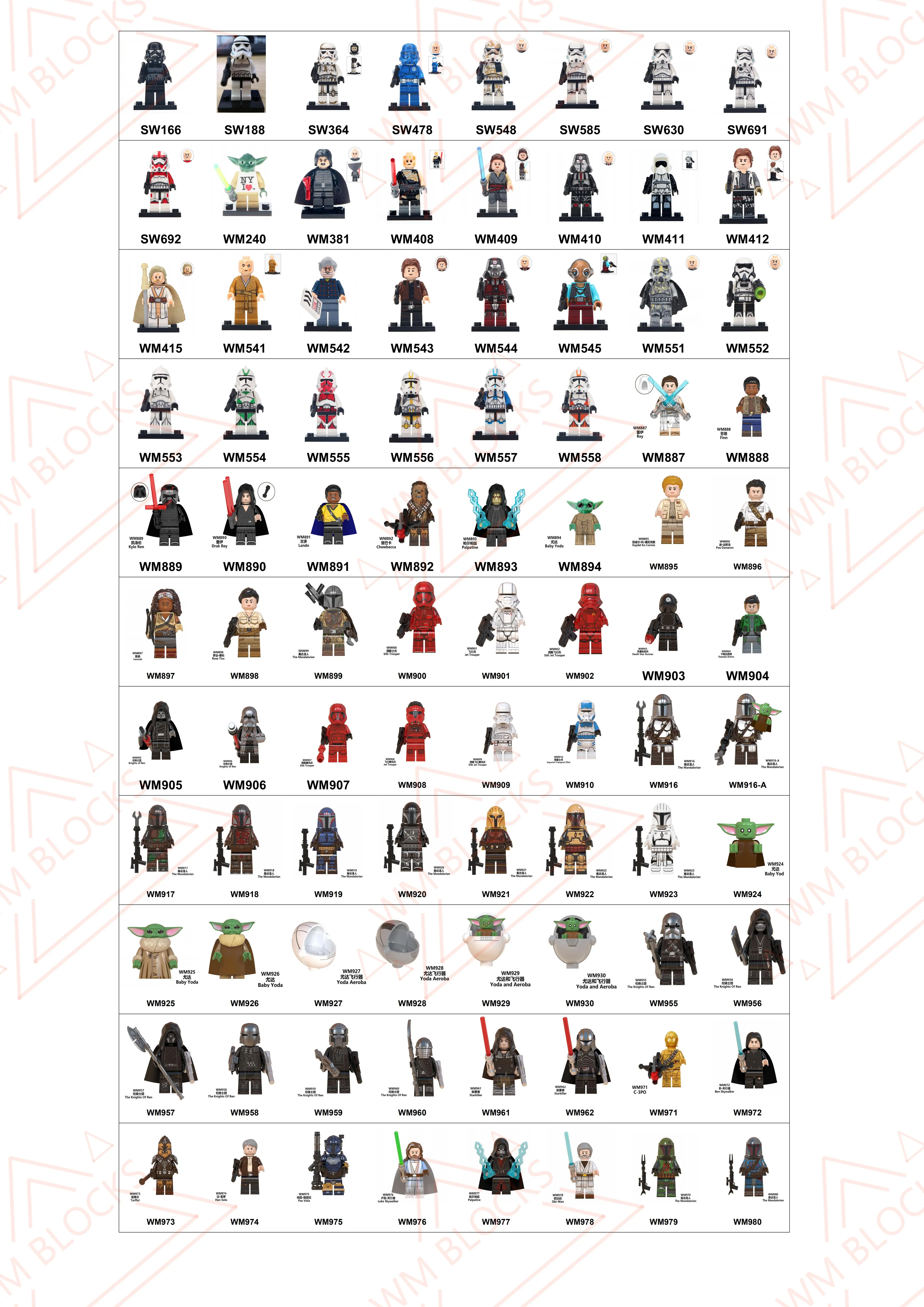  Горячая распродажа! Самые популярные Legoesly Мини фигурки различные куклы кубики Мультяшные персонажи мини маленькая кукла игрушки