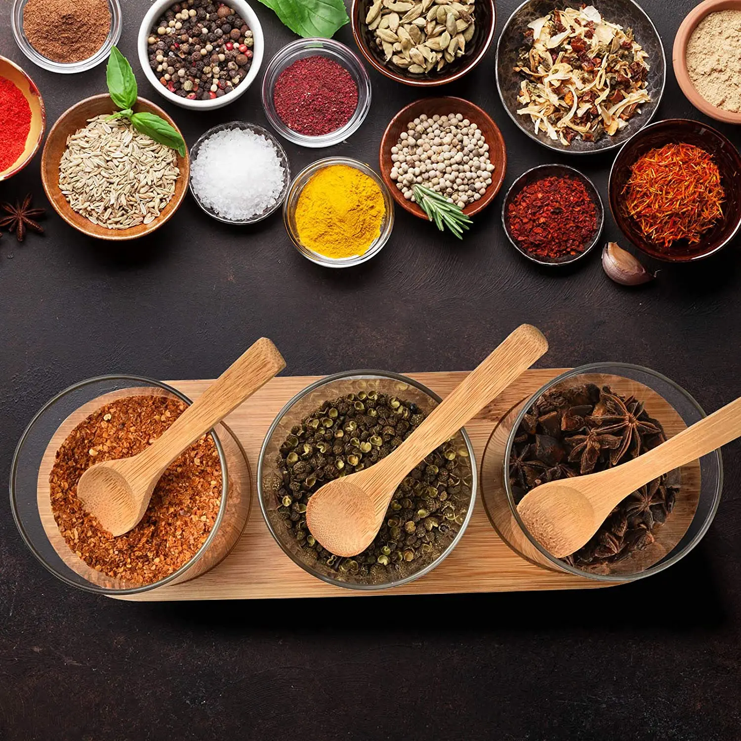 Amazon Hot sale Seasoning Seasoning Salt sugar spices pepper glass storage jar set