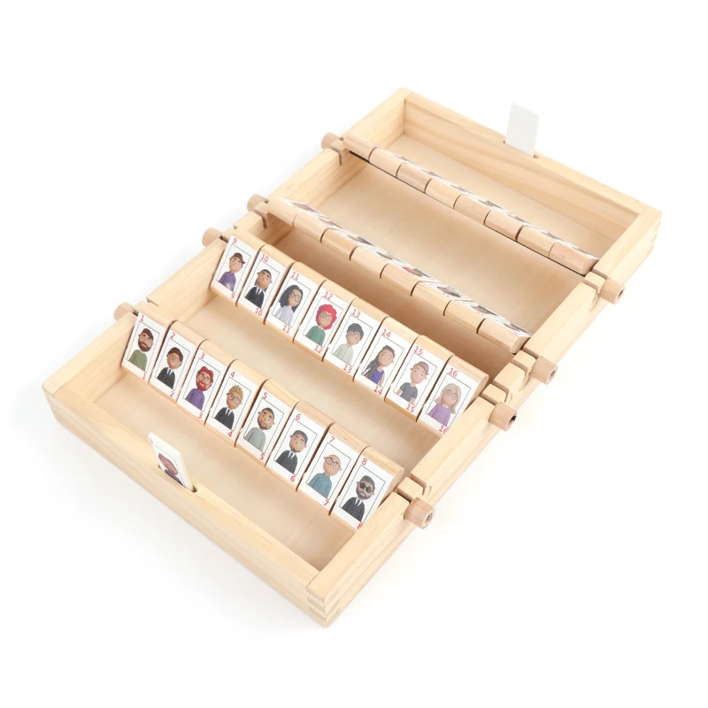 Wholesale wooden boy girls chess guess games developing brain children montessori early educational games for kids