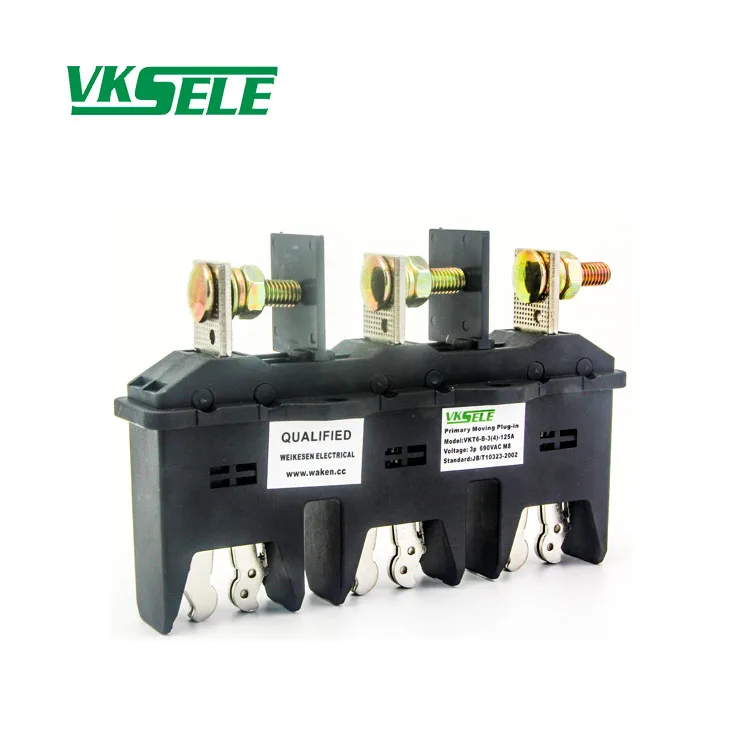 Factory 125A 3P 4P MNS GCS GCK Cabinet Parts Connector / Main Circuit Primary Moving Plug In