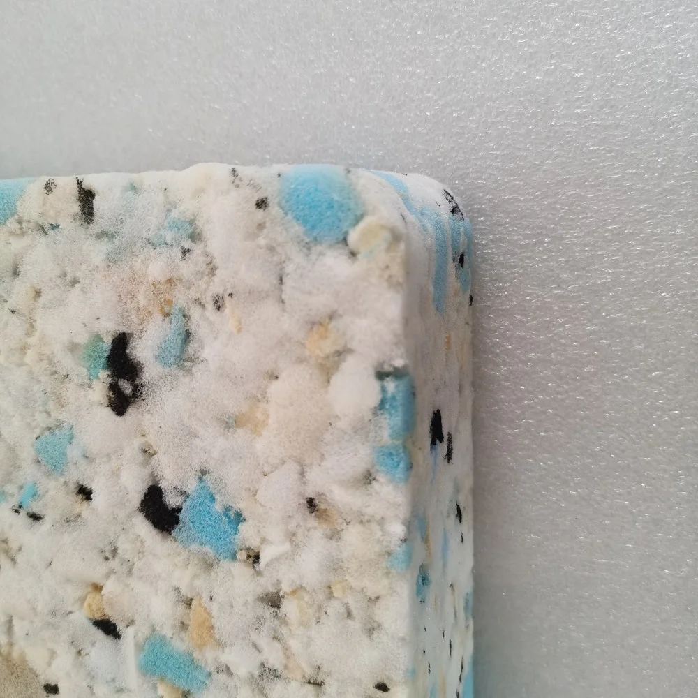 OEM/ODM Recycled Foam Pad Customized Shape Soft Rebound Bonded Foam Mattress Sofa Topper Factory Protective Cushioning Material