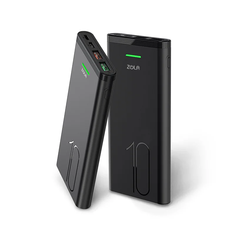 
Zola Hero 10000mAh 18W VOOC+PD+QC Full Quick Charging Protocol Compatible Power Bank 